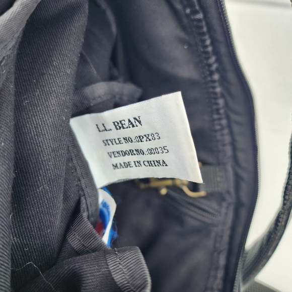 L.L. Bean Brown Leather Healthy Back Ameribag Sling Backpack Crossbody Bag 18” - Picture 11 of 12